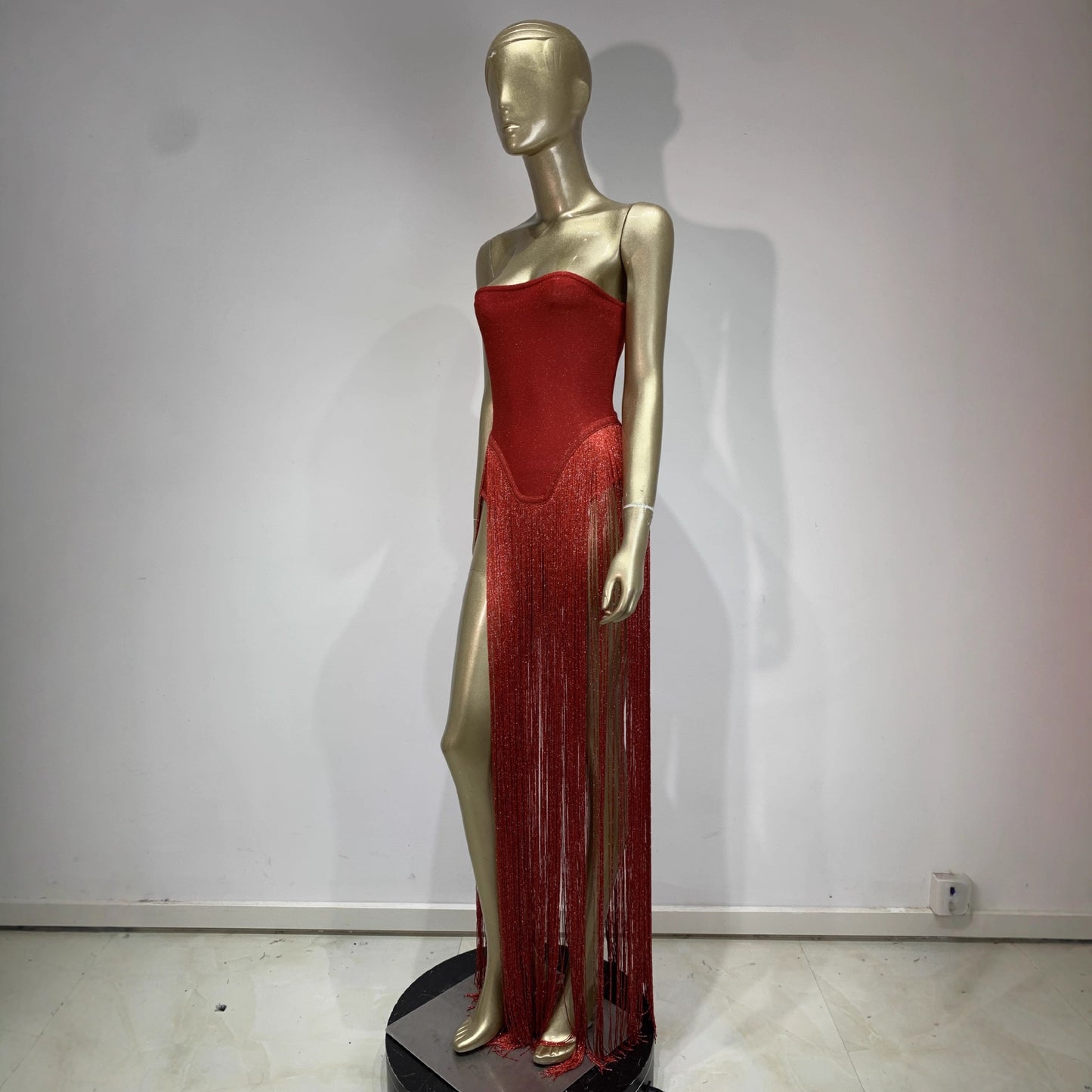 Tube One-piece Tassel Bandage Dress Fashion Tops