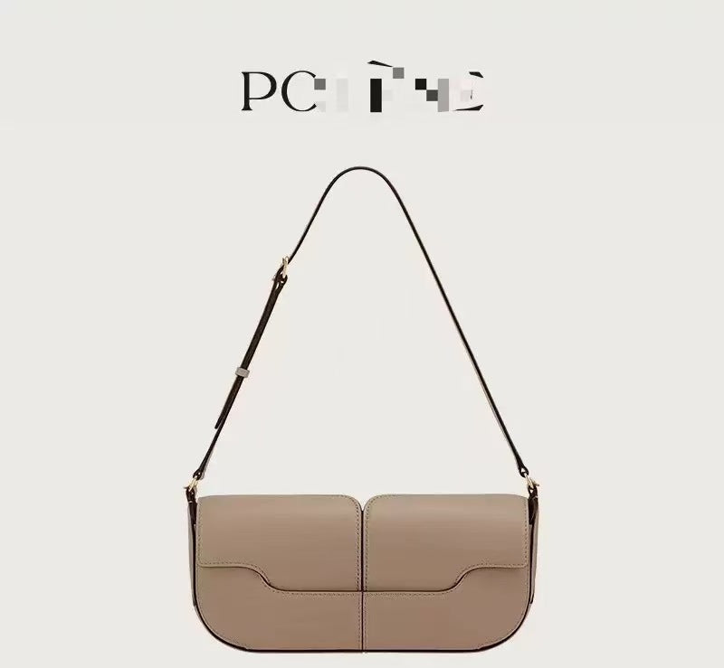 Women's Baguette Niche Designer Leather Retro Smooth Crossbody Bags