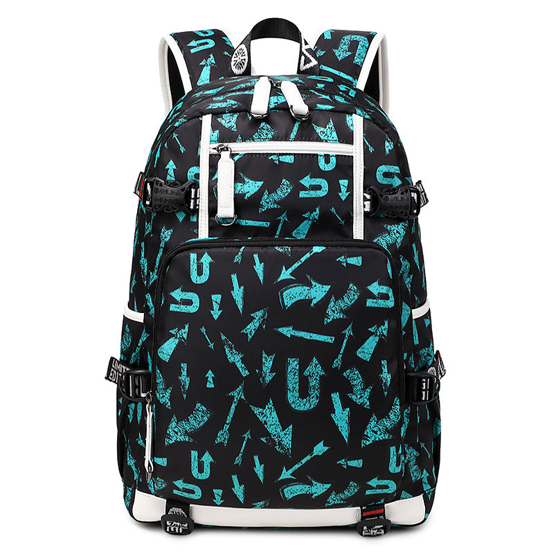 Men's Large Capacity Street Trend Leisure Middle School Students' Schoolbags
