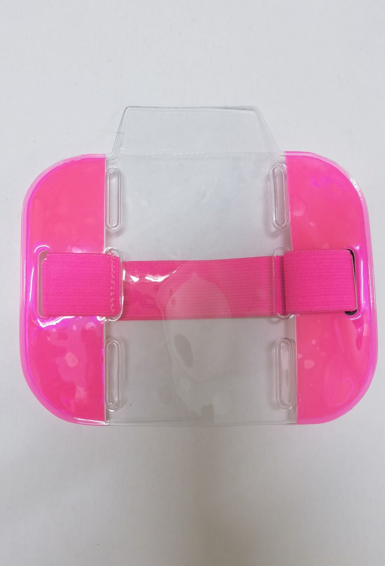 Color Sleeve Plastic Convenient Transparent Work Card Holder