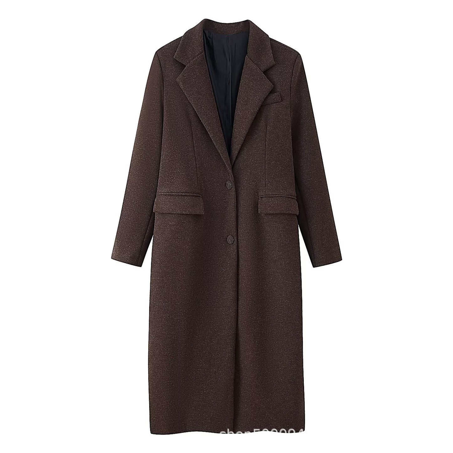 Women's Street Fashion Slim Fit Long Overcoat Coats