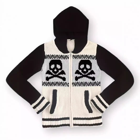 Women's Skull Slimming Hooded Temperament Leisure Sweaters