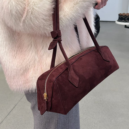 Leather Bowling Portable Underarm Design Large Capacity Bags