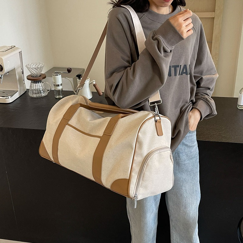 Women's & Men's & Portable Large Capacity Retro Canvas Travel Bags