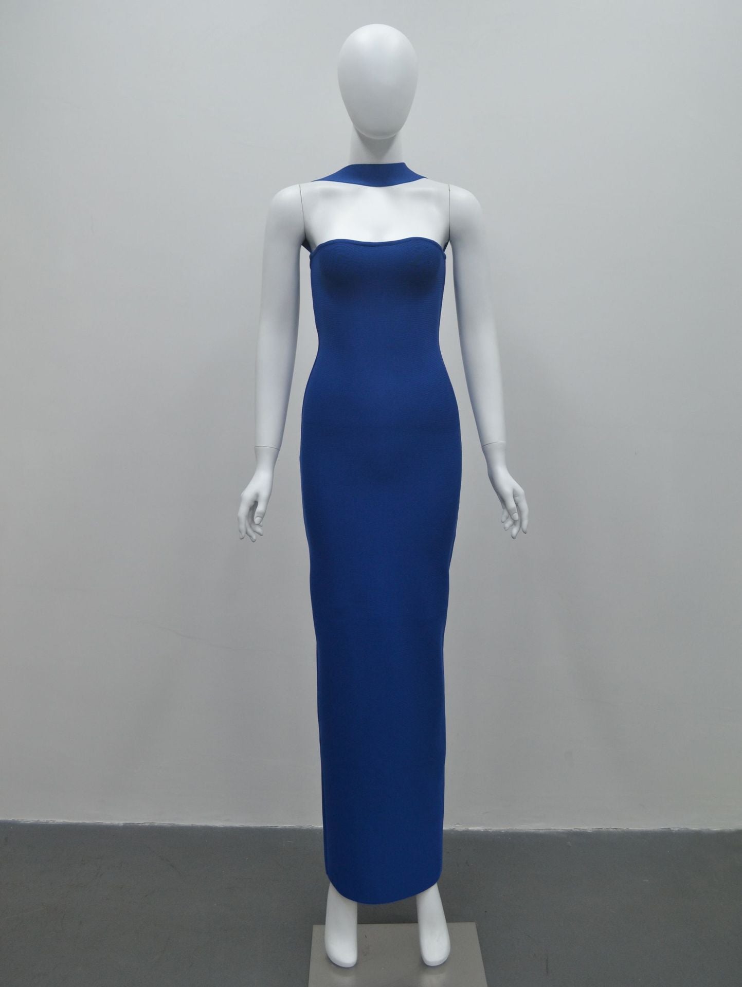 Women's Wear Halter Elastic Bandage Long Elegant Slim Fit Backless Solid Skirts