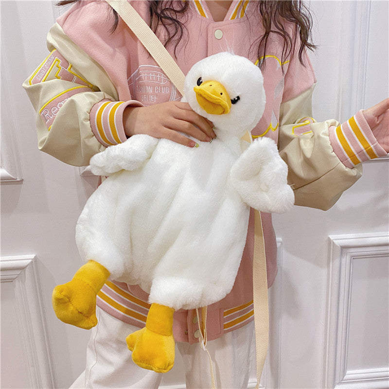 Big White Geese Cartoon Cute Duck Backpacks
