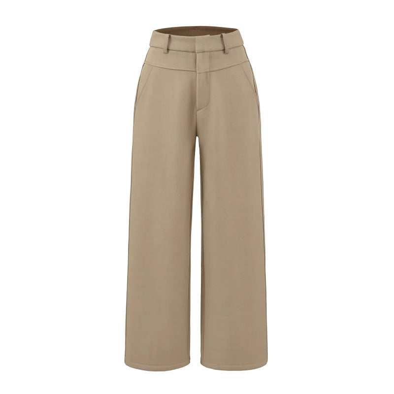 Style Old Money Straight Slimming Ruff Pants