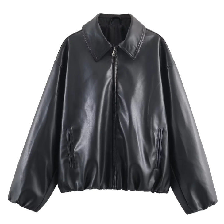Women's Fashion Casual Faux Leather Pilot Jackets