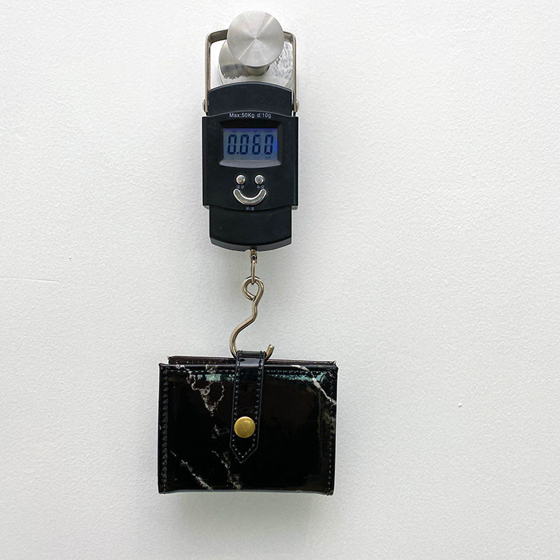 Women's Fashion Short Fashionable Expanding Marble Ladies Wallets