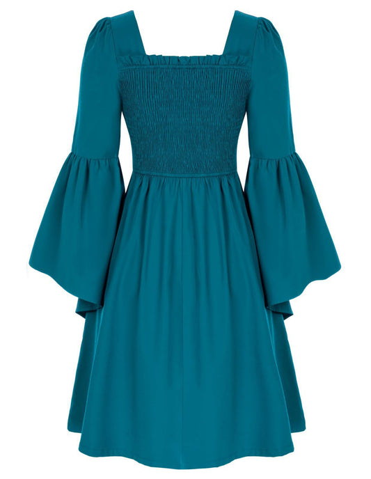 Women's Dress Flying Sleeves Elastic Back Large Swing Dresses