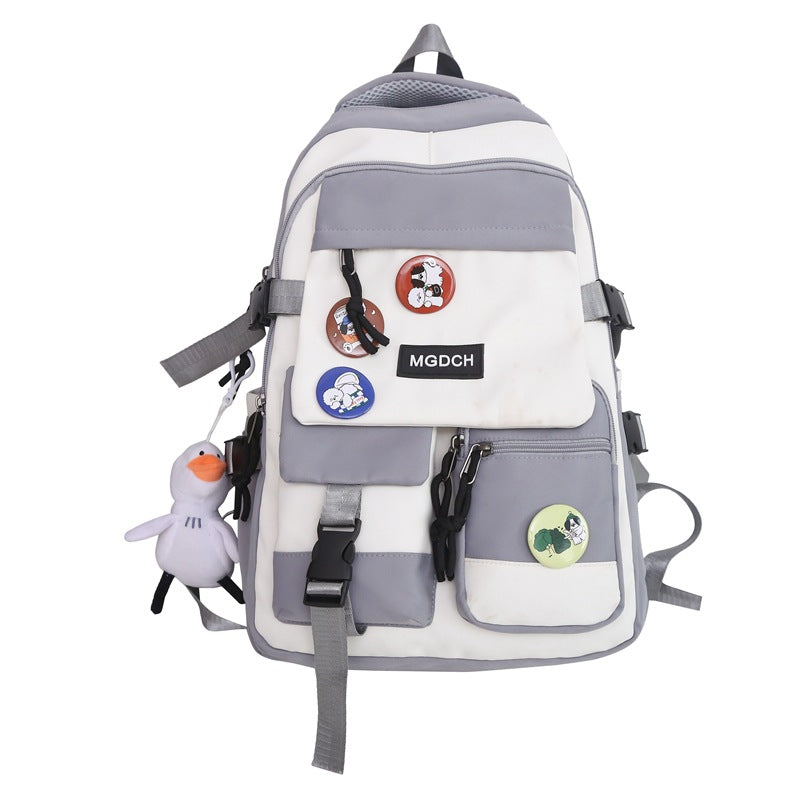 Men's High Junior College Large Capacity Primary Camp Middle School Students' Schoolbags