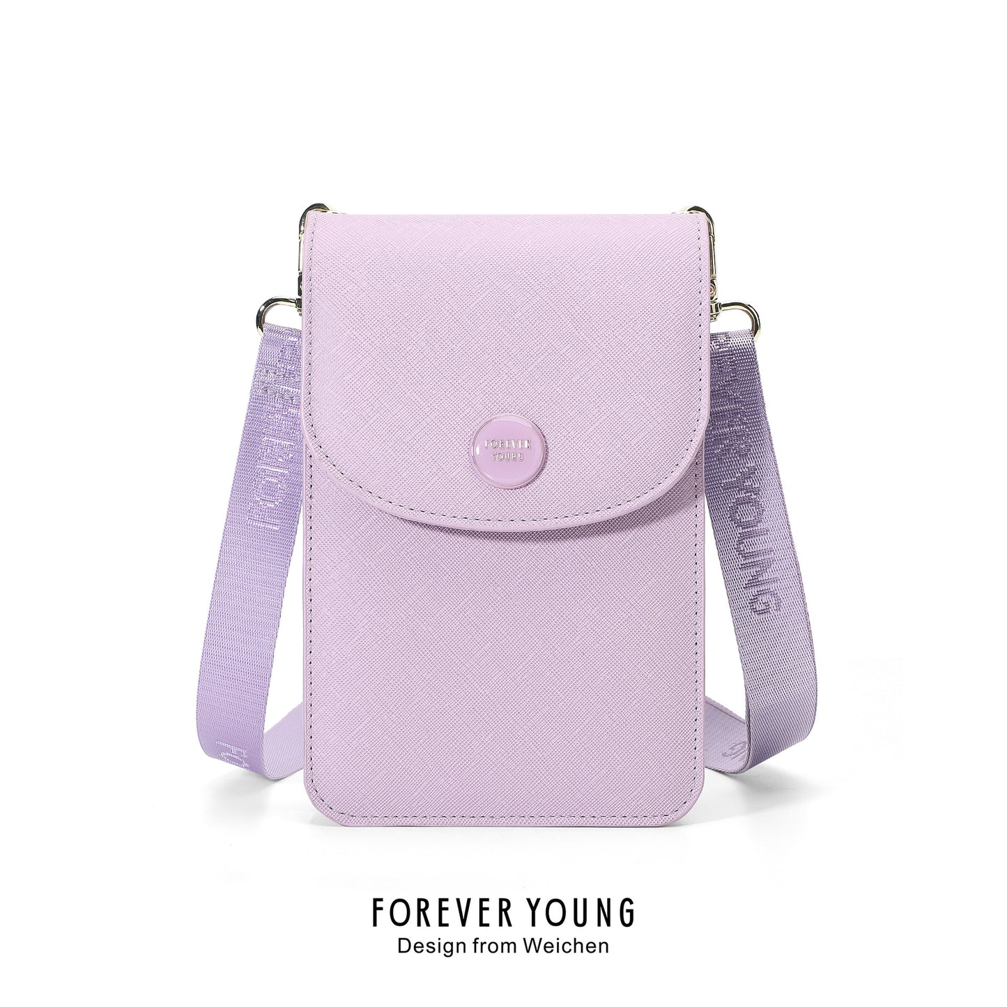 Fashion Cross Pattern Single Commuter Vertical Phone Bags