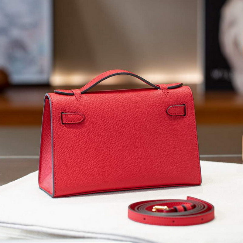 Women's Palm Print Cowhide Mini Generation Kelly Fashion Bags