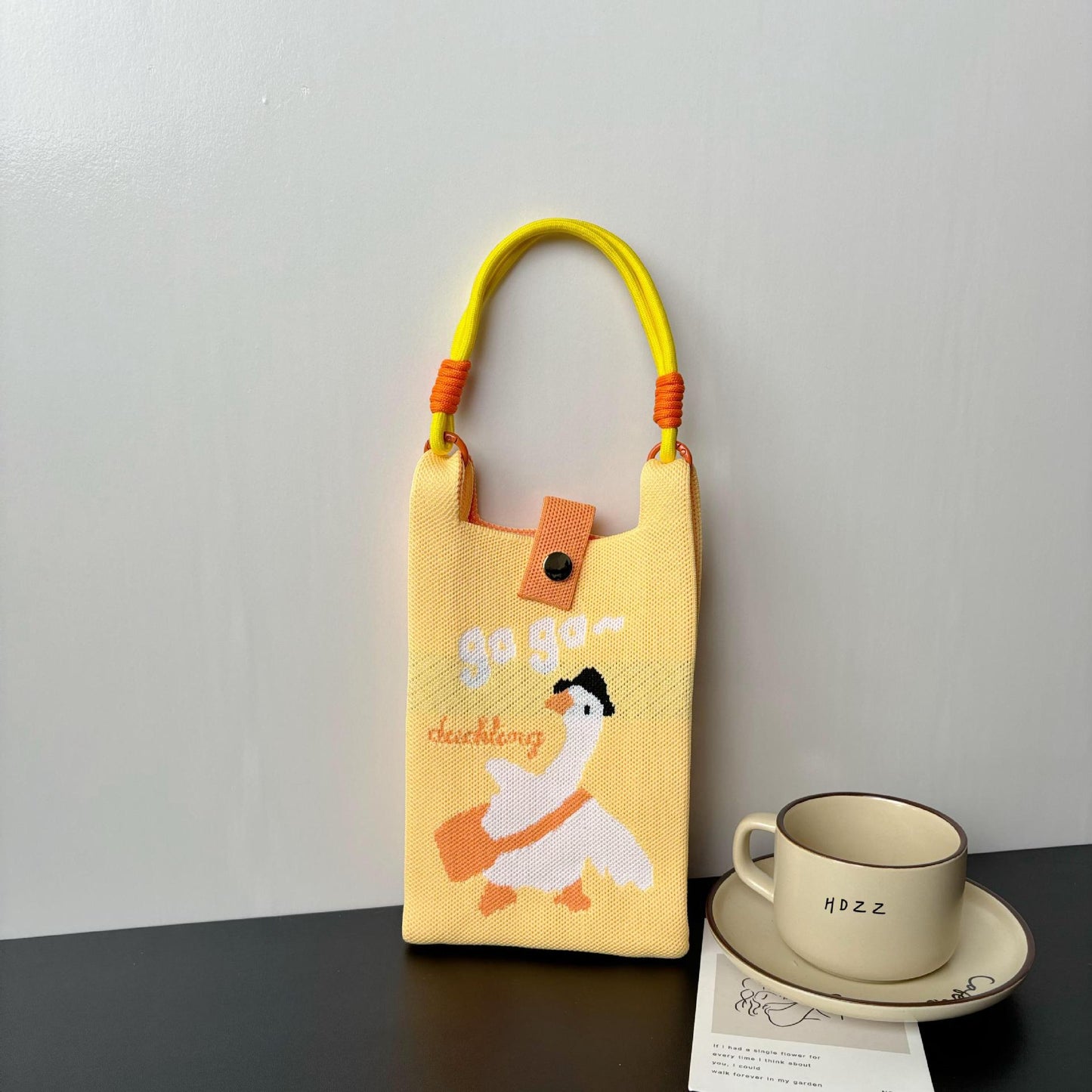 High-grade Mobile Cartoon Knitted Dopamine Color Phone Bags