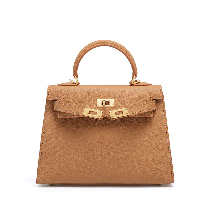 Women's Fashion Cattlehide Leather High-grade Genuine Kelly Handbags