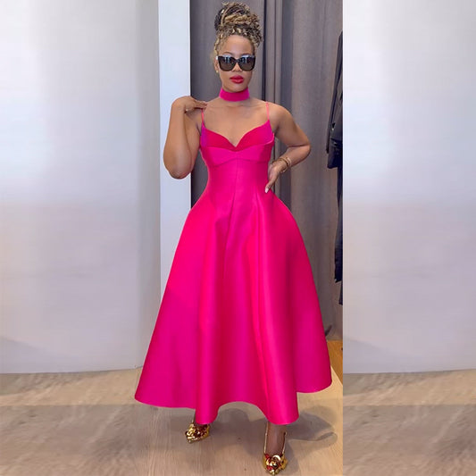 Women's Brace High Waist Slimming A- Line Skirts