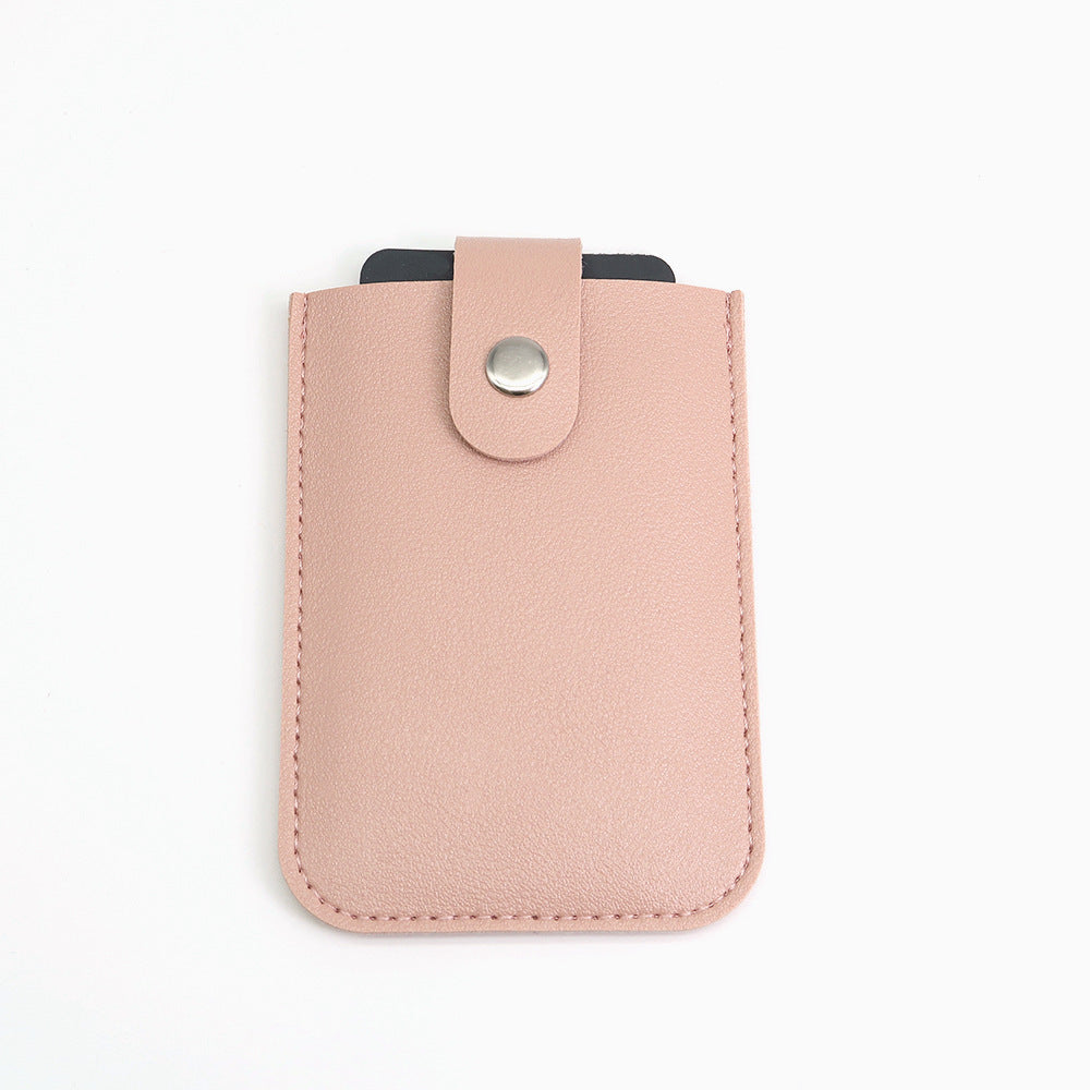 Layered Pull-out Multiple Slots Leather Bank Card Holder