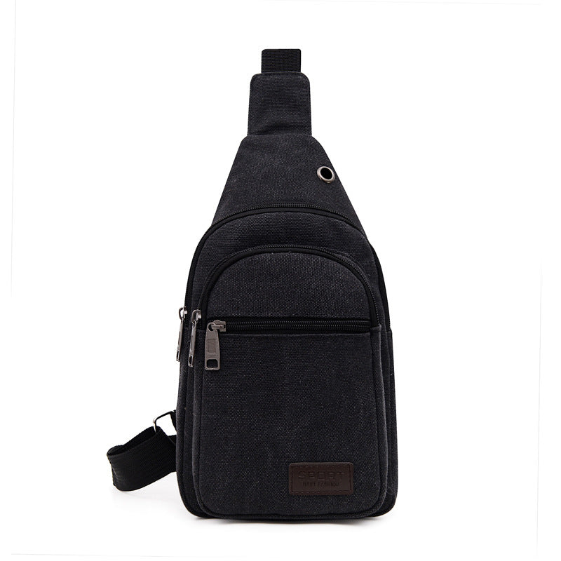 Men's Canvas Boys Night Market Trendy Men's Chest Bags