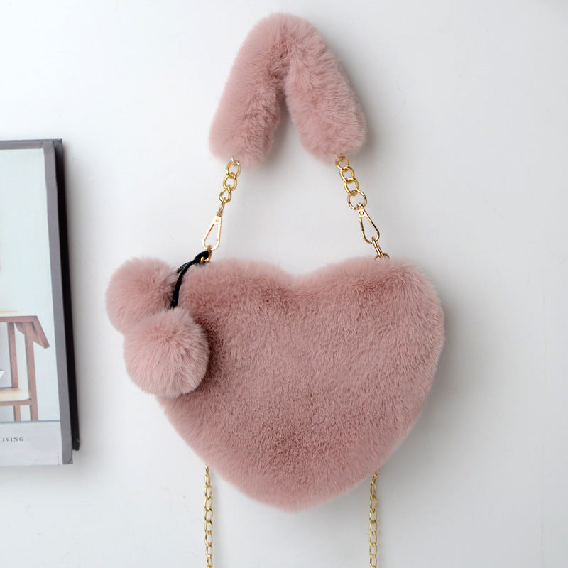Attractive Versatile Classy Cool Heart Heart-shaped Shoulder Bags