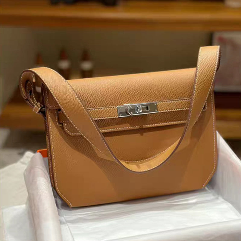 Callie Palm Print Cowhide Street Trendy Bags