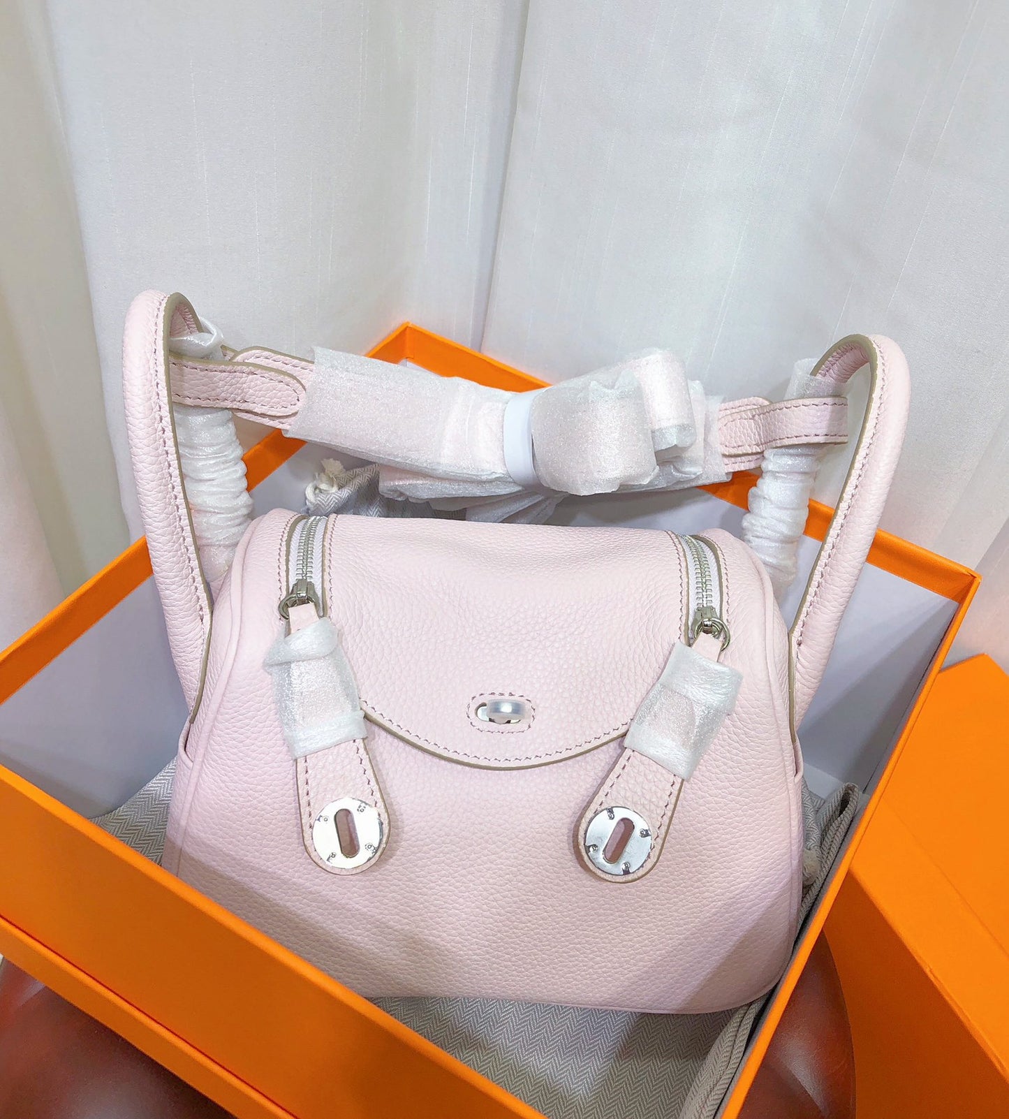 Women's Cowhide Mini Lindy Genuine Leather Doctor Gold Crossbody Bags