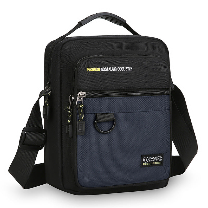 Men's Large Capacity Oxford Cloth Waterproof Fashionable Men's Shoulder Bags
