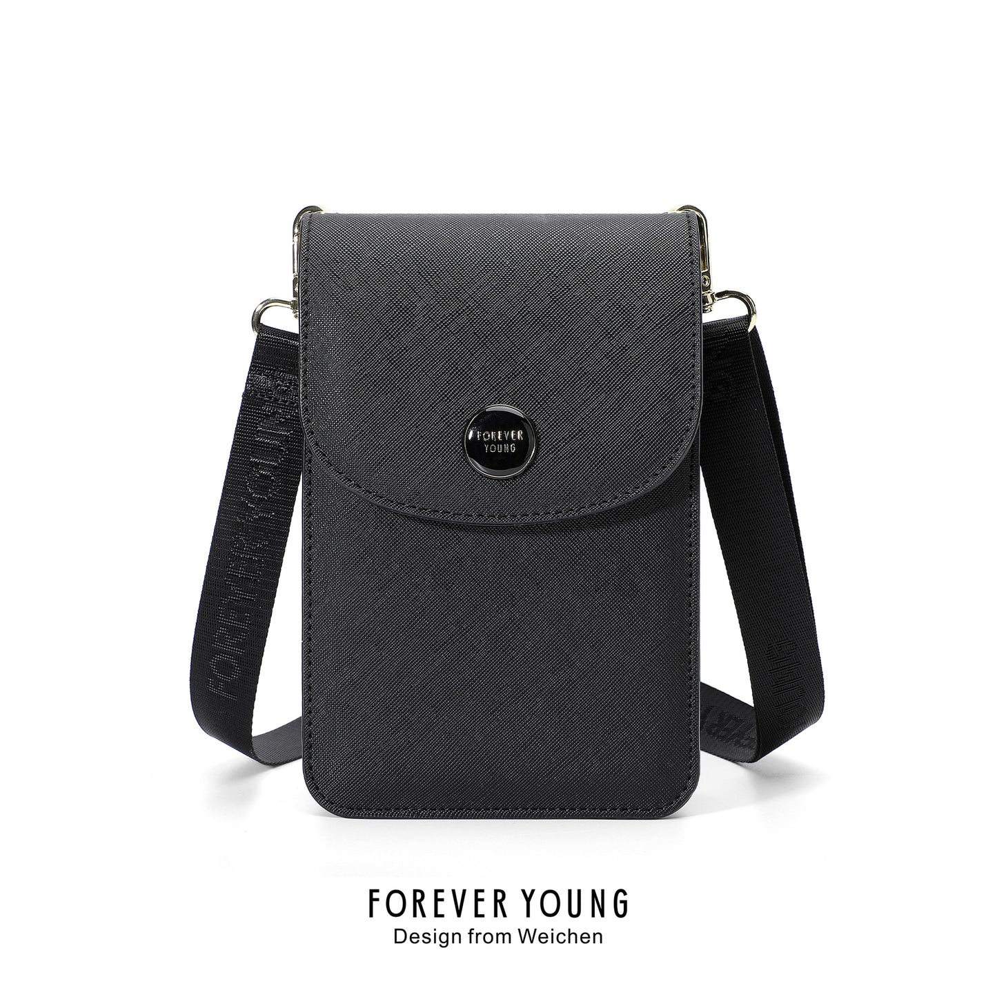 Fashion Cross Pattern Single Commuter Vertical Phone Bags
