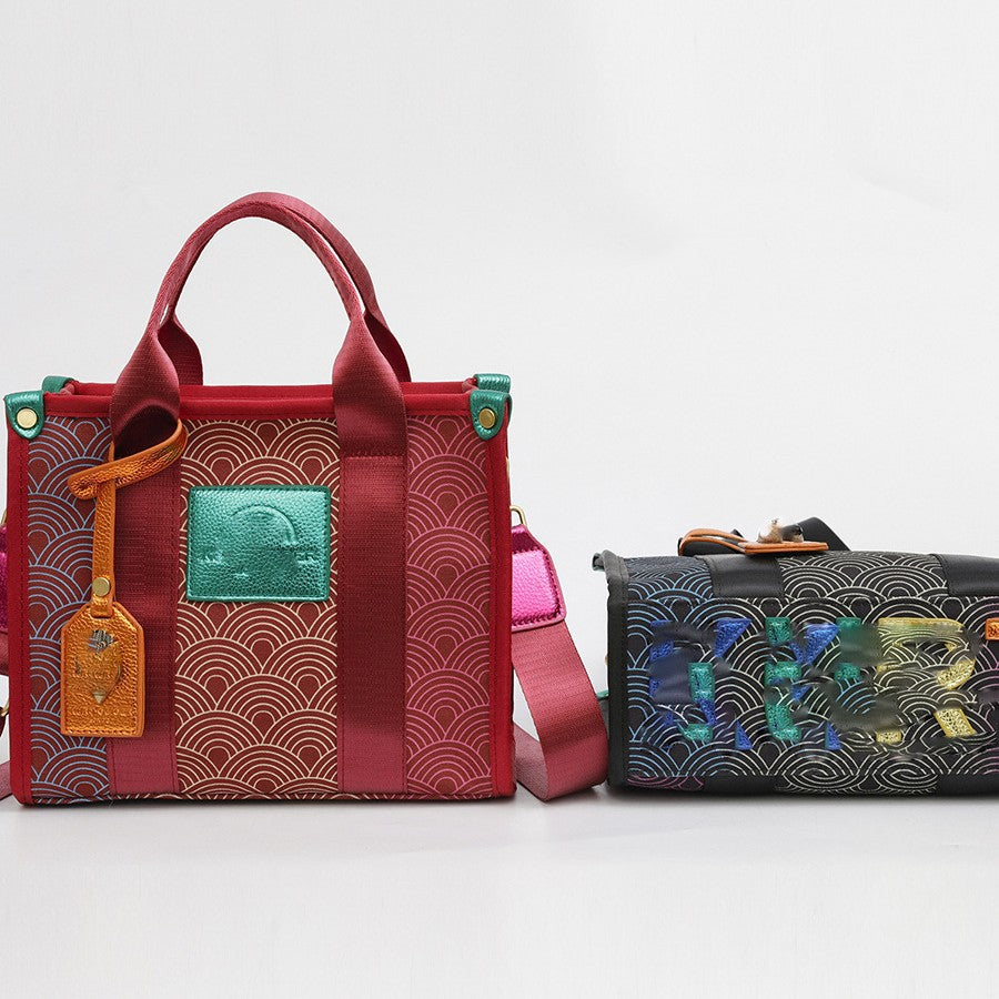 Trendy Women's Color-matching High-grade Large Capacity Crossbody Bags