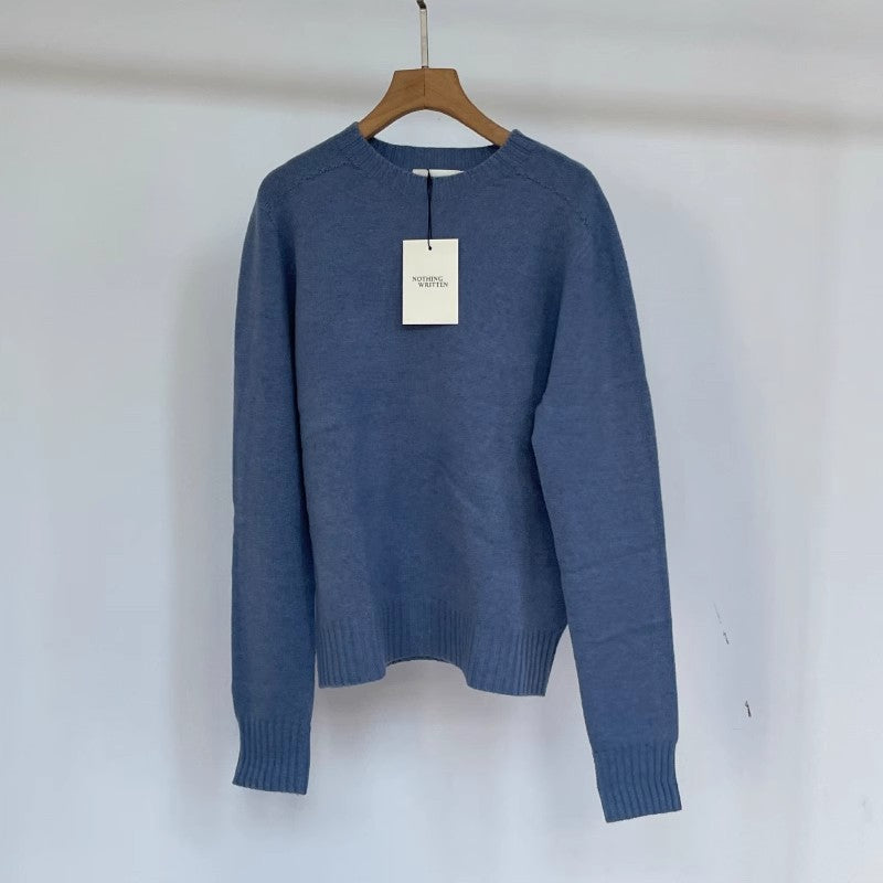 Women's Solid Color Pullover Korean Style Lazy Sweaters