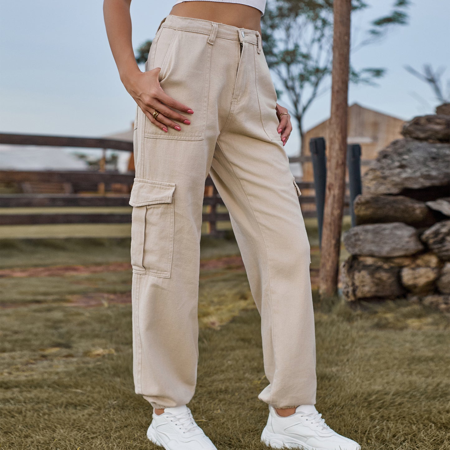 Women's Denim Design Personality Work Clothes Trousers Women's Jeans