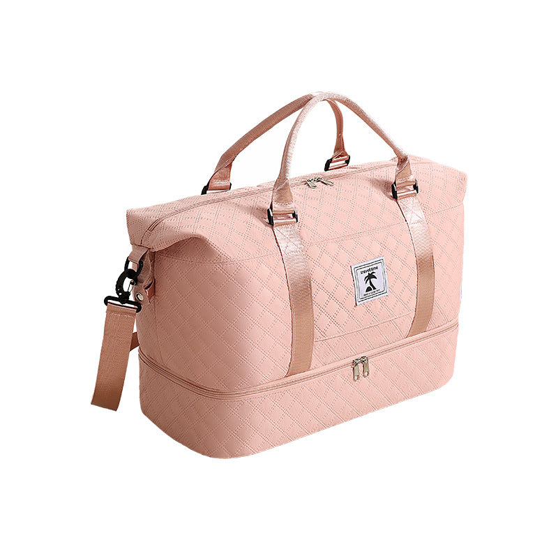 Rhombus Storage With Shoe Compartments Short Trip Yoga Fitness Bags