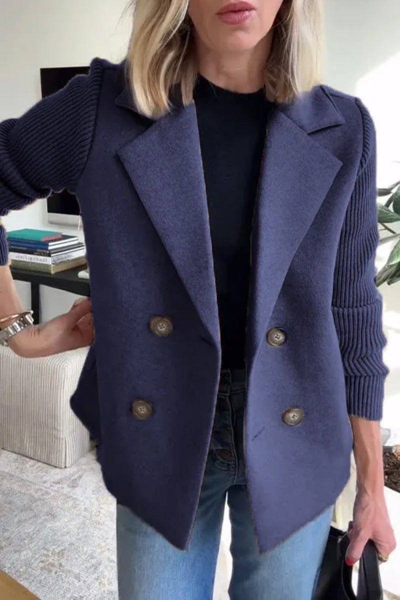 Popular Women's Spring Collar Casual Woolen Tops