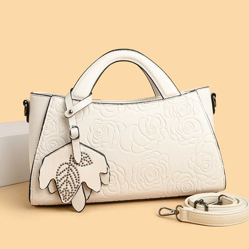 Slouchy New Embossed Texture Commuter Retro Handbags