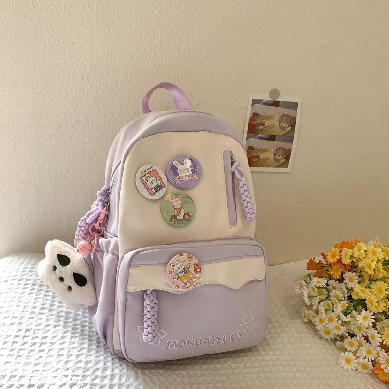 Soft Bubble Show Female College Convenient Backpacks