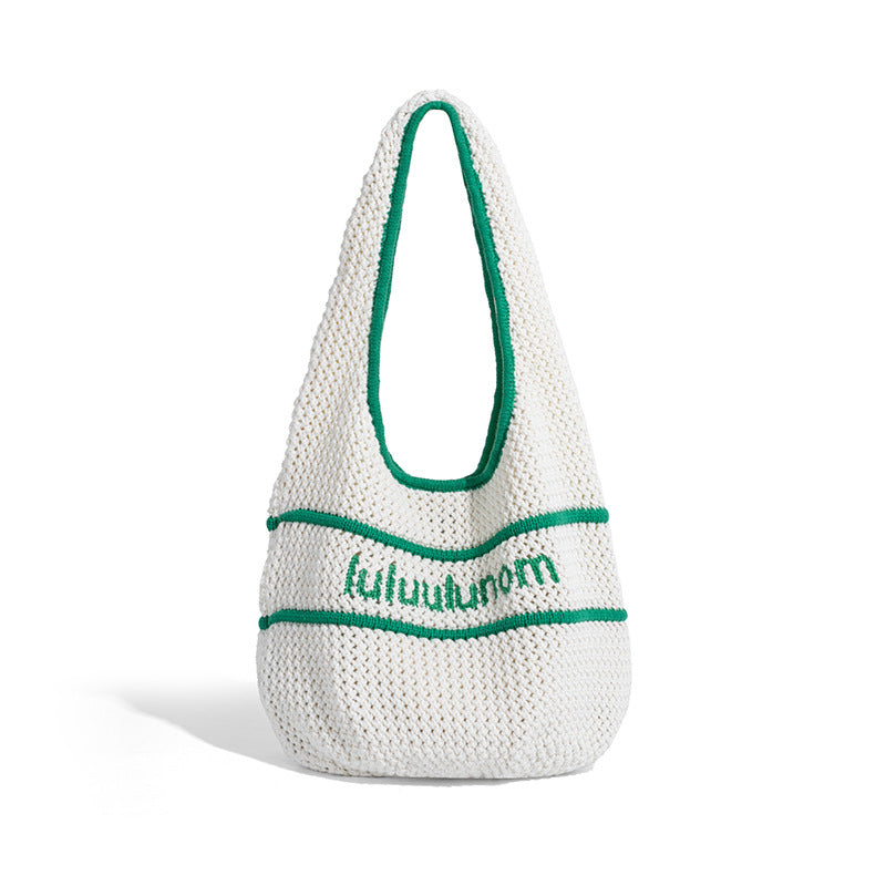 Women's Versatile Chain Dopamine Woven Underarm Shoulder Bags