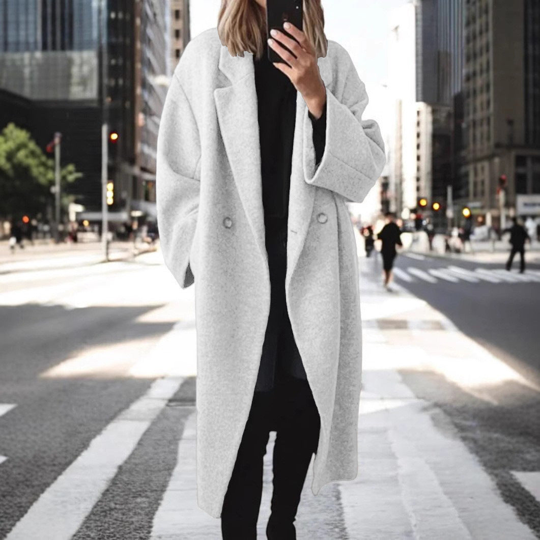 Women's Comfortable Winter Woolen Long Trench Coats