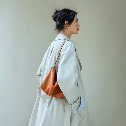 Women's Leather Underarm Classic Commuter Genuine Armpit Bags