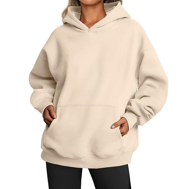 Durable Women's Oversized Autumn Thick Hooded Sweaters