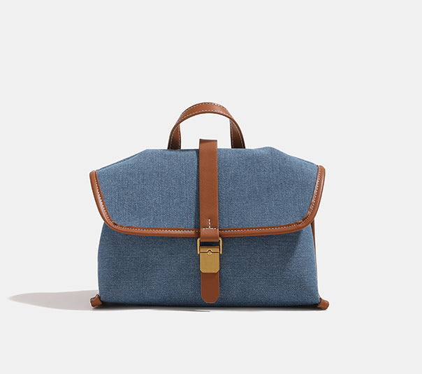 Multifunctional Denim Document Commuter High Sense Crossbody Bags