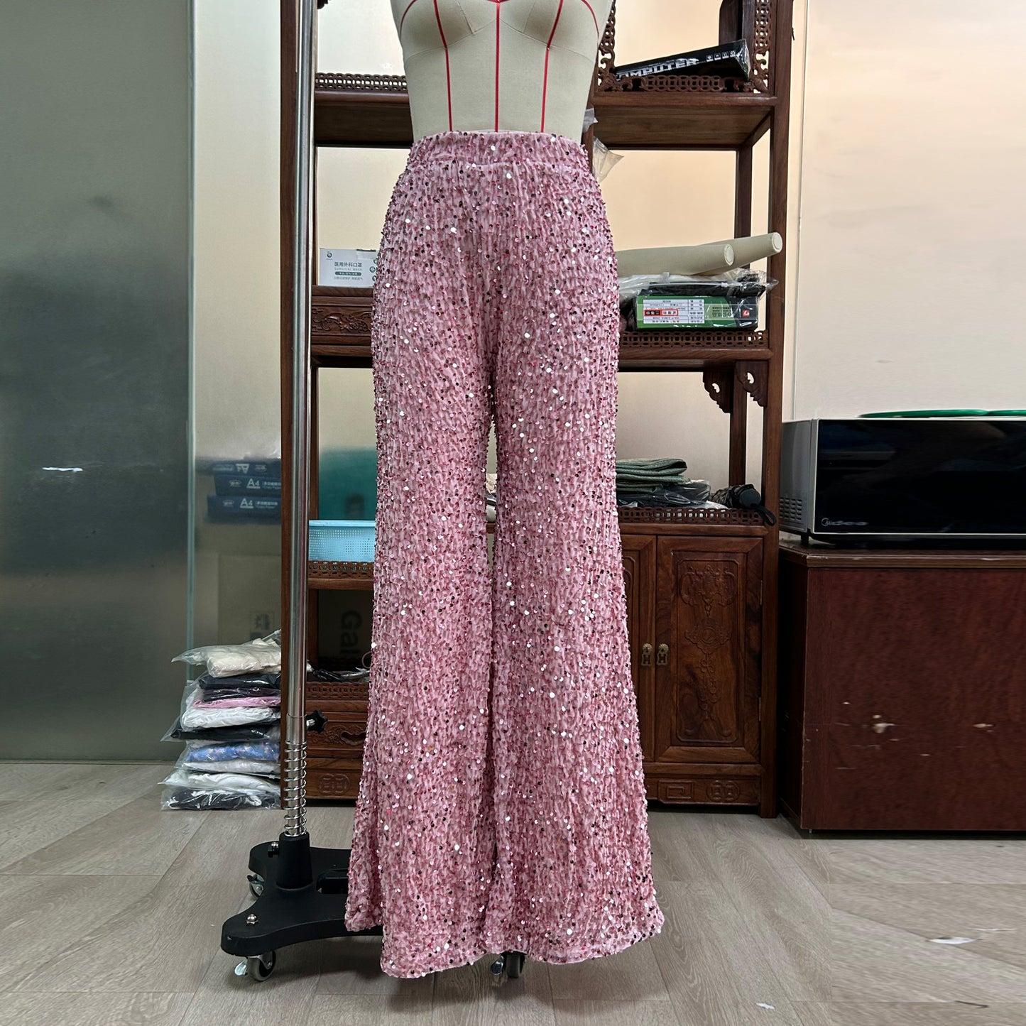 Women's Stylish Sequined Sexy Skinny Casual Pants