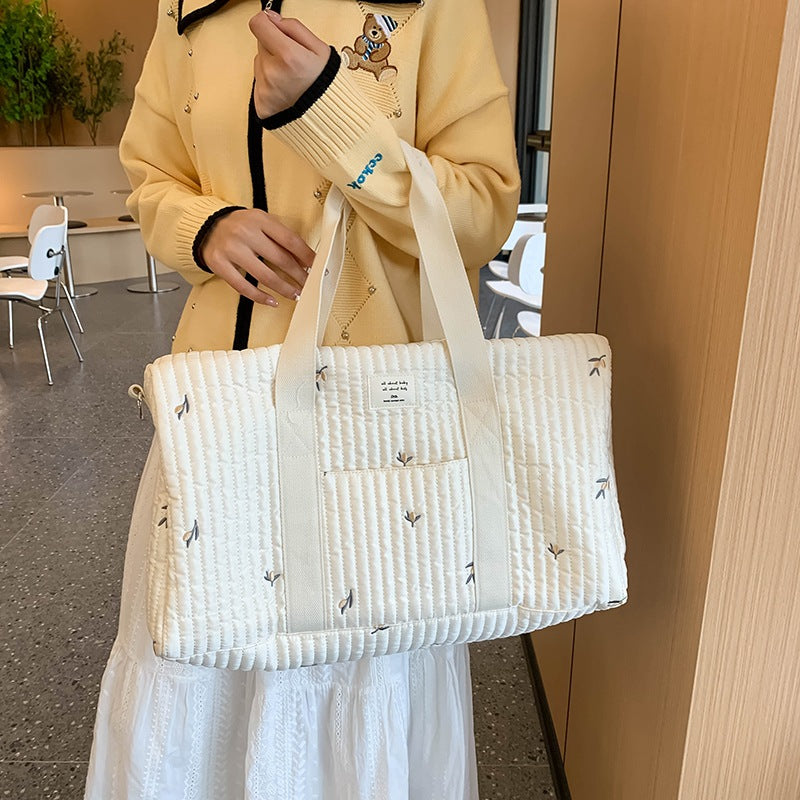 Large Korean Style Capacity Bear Embroidery Bags