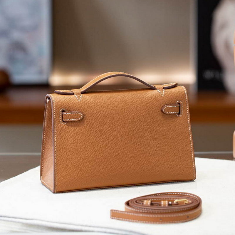 Women's Palm Print Cowhide Mini Generation Kelly Fashion Bags