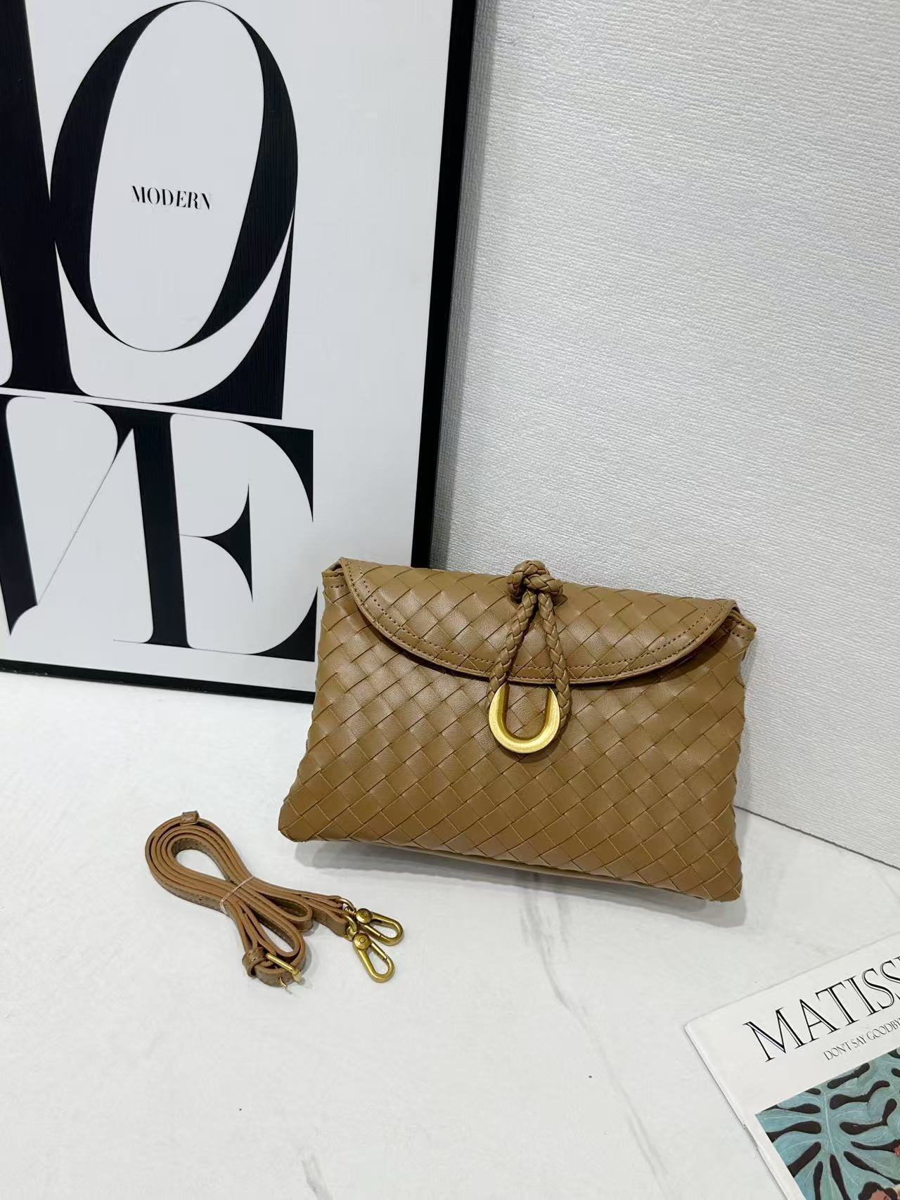 Casual Beautiful Classic Woven Dinner Envelope Small Square Bags