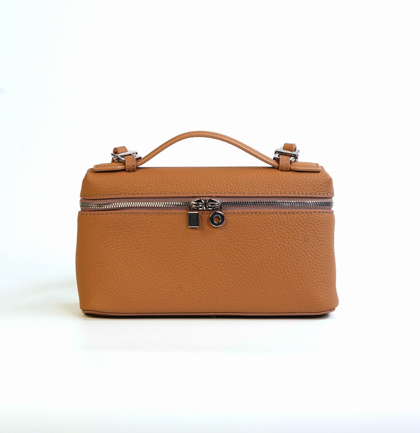 Women's First Layer Cowhide Lunch Box Genuine Handbags