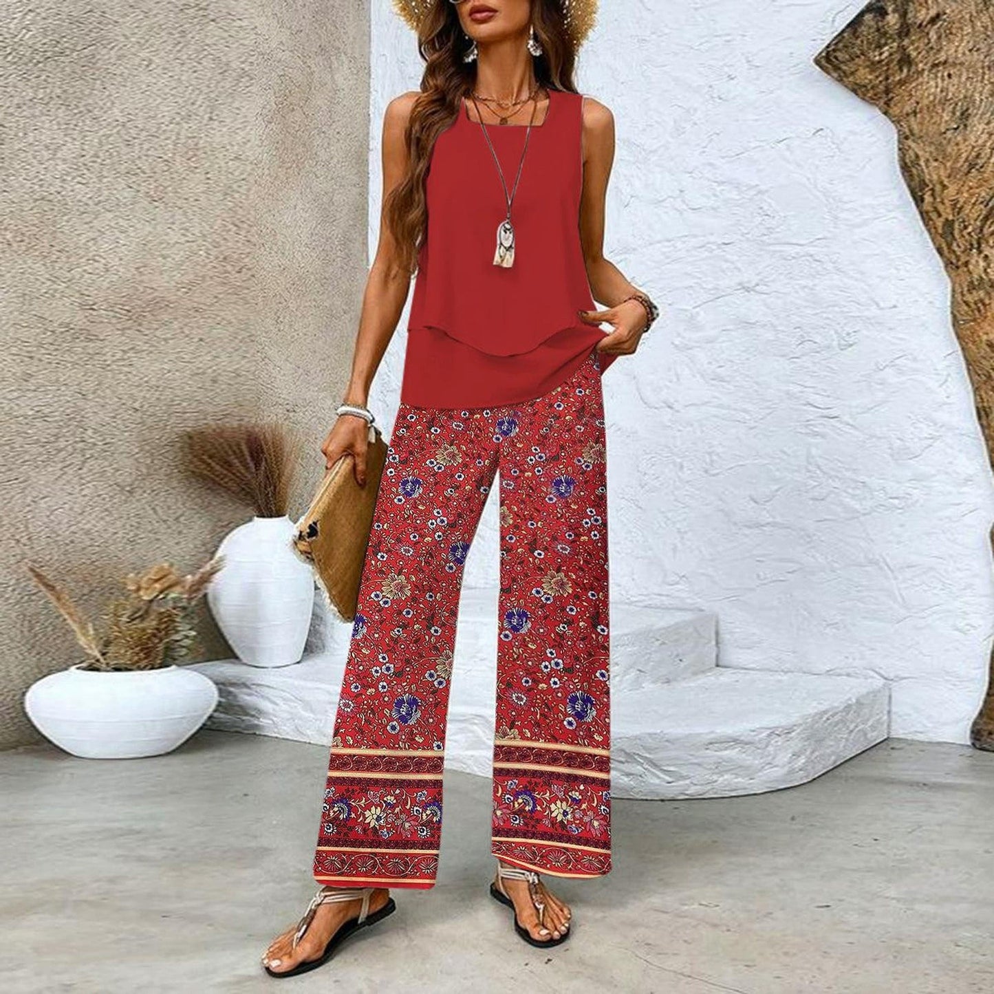 Pretty Durable Beautiful Casual Women's Sleeveless Fashion Casual Suit