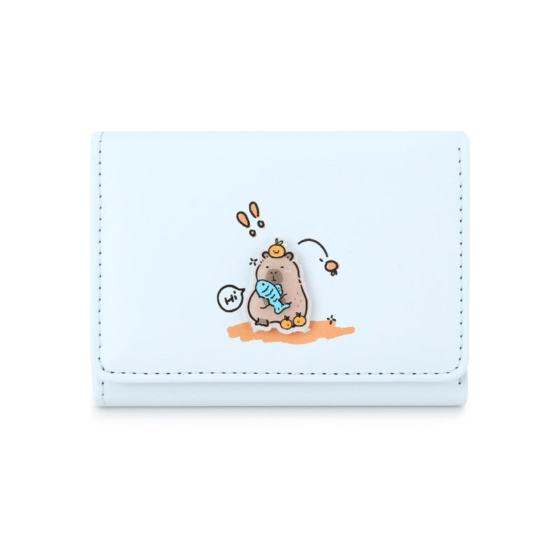 Popular Cartoon Cute Pink Storage Document Ladies Wallets