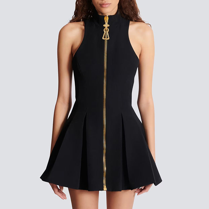Women's Sexy Pure Style Graceful Autumn Niche Design Solid Dresses
