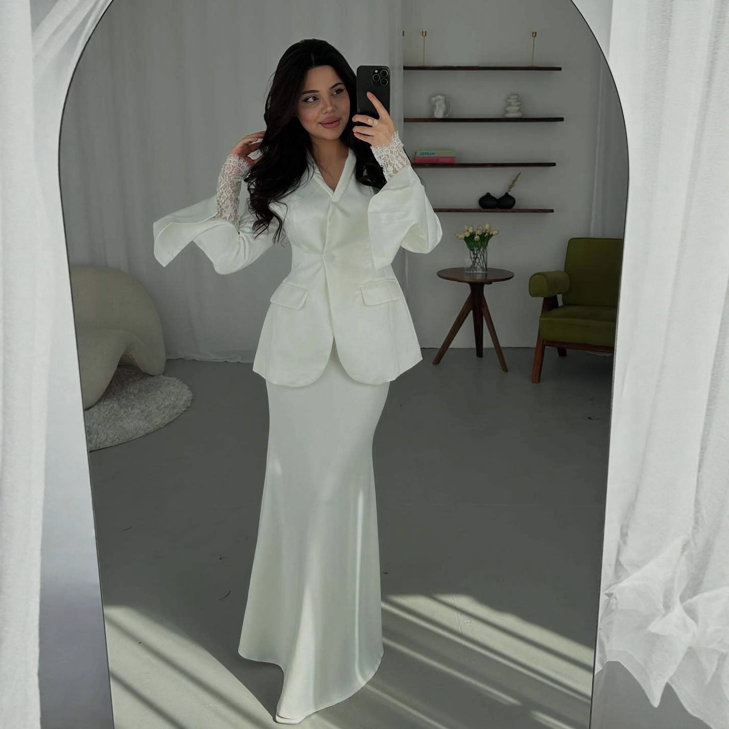 Slim Fit Fashion Temperament Pure Color Suits