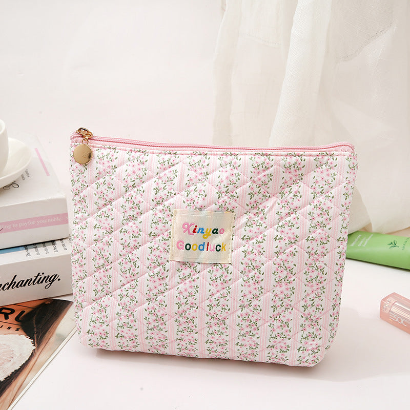 Floral Makeup Large Capacity Sense Convenient Cosmetic Bags