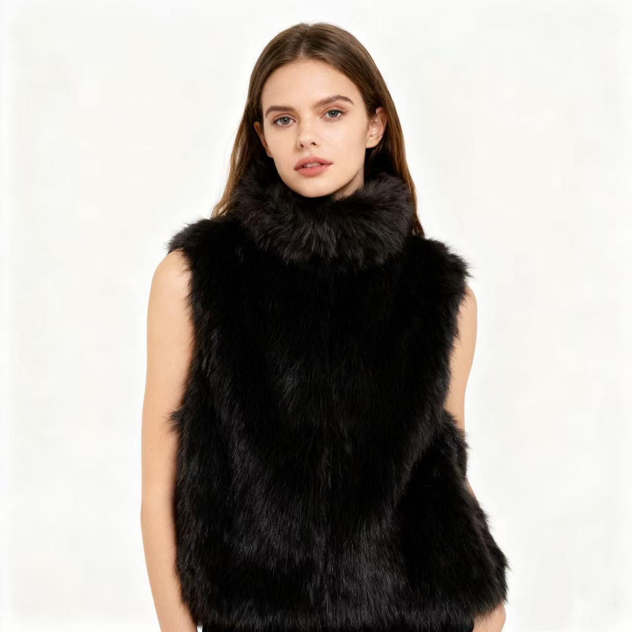 Stylish Trendy Wild Artificial Fur Effect Vests